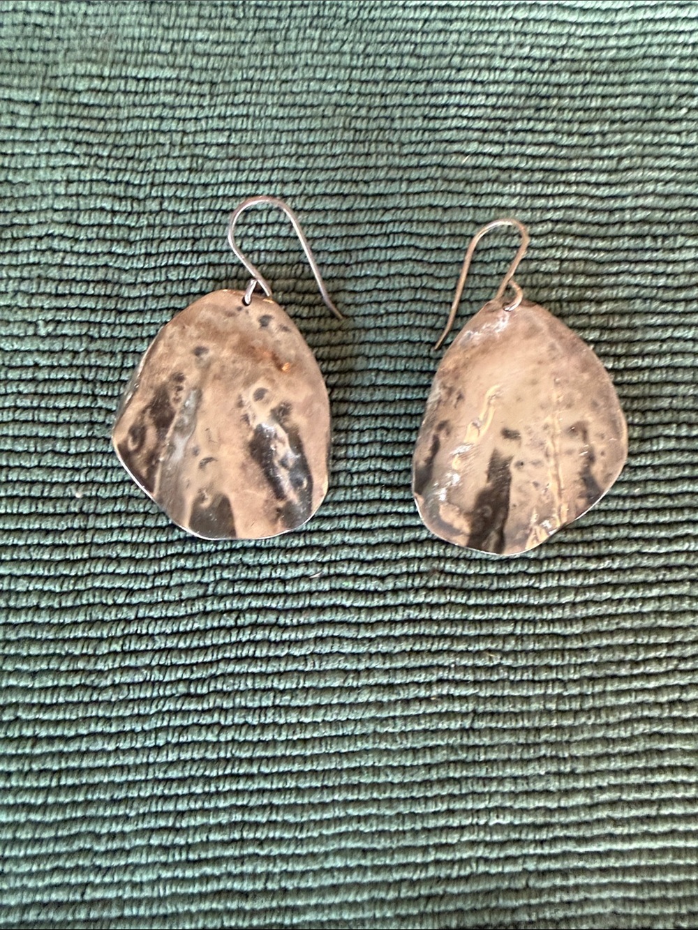 Sterling Silver Textured Drop Earrings - from Silpada